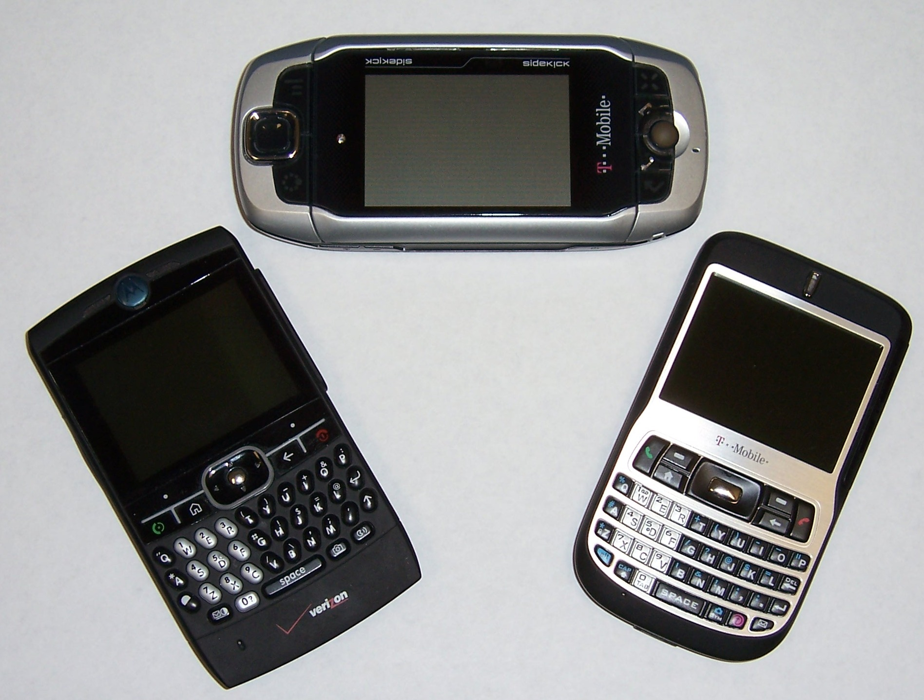 Image of 3 different wireless devices.