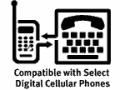 Logo for Digital Cell Phones that are TTY-compatible.