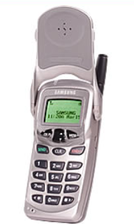 Image of Samsung flip phone.