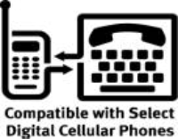 Logo for TTY-compatible digital cell phones.