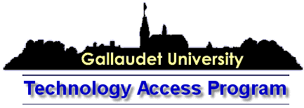 Gallaudet University Technology Access Program Logo