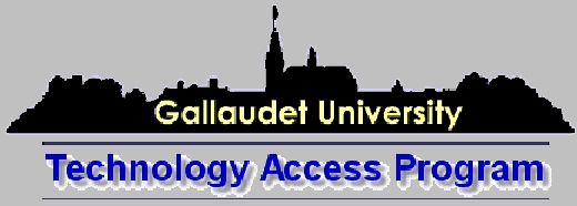 Decorative Picture - Gallaudet University - Technology Access Logo